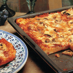 Gorgonzola-Pilz-Pizza