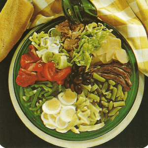 Fantasie-Salat und gesunder Salat nach Art von Nizza 