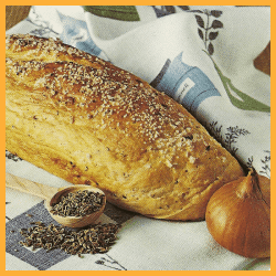 Zwiebelbrot mit Dill und Grahambrot, Grahambrötchen 