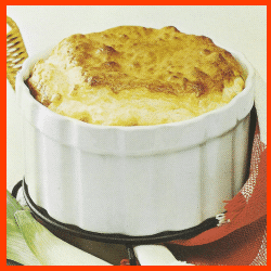 Lauch-Käse-Soufflé und Spaghetti-Schinken-Gratin