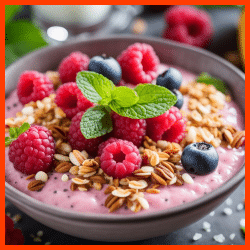 Kokos Himbeer Smoothie Bowl Der perfekte Start in den Tag