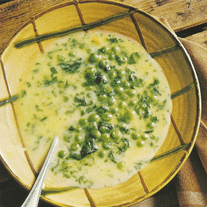 Sellerie-Cremesuppe und frische Erntesuppe 