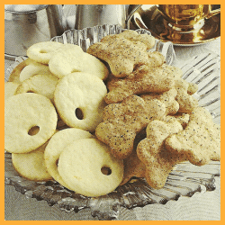 Gewürzplätzchen, Sahnegebäck und Mandelplätzchen