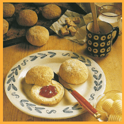 Einfaches Grahambrötchen und Quarkbrötchen