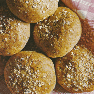 Einfaches Grahambrötchen und Quarkbrötchen