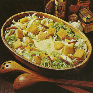 Elegante Salatplatte und leckerer Würziger grüner Salat