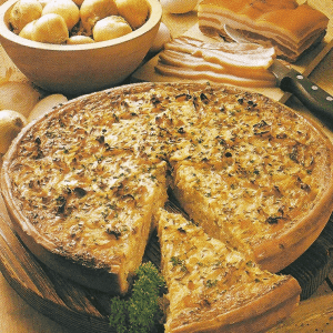 Sandwichtorte und Italienischer Zwiebel- Käse-Kuchen