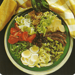Fantasie-Salat und gesunder Salat nach Art von Nizza